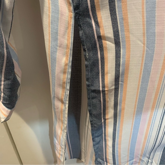 Haute project blouse long sleeve stripe size medium  used as kimono - Picture 4 of 9